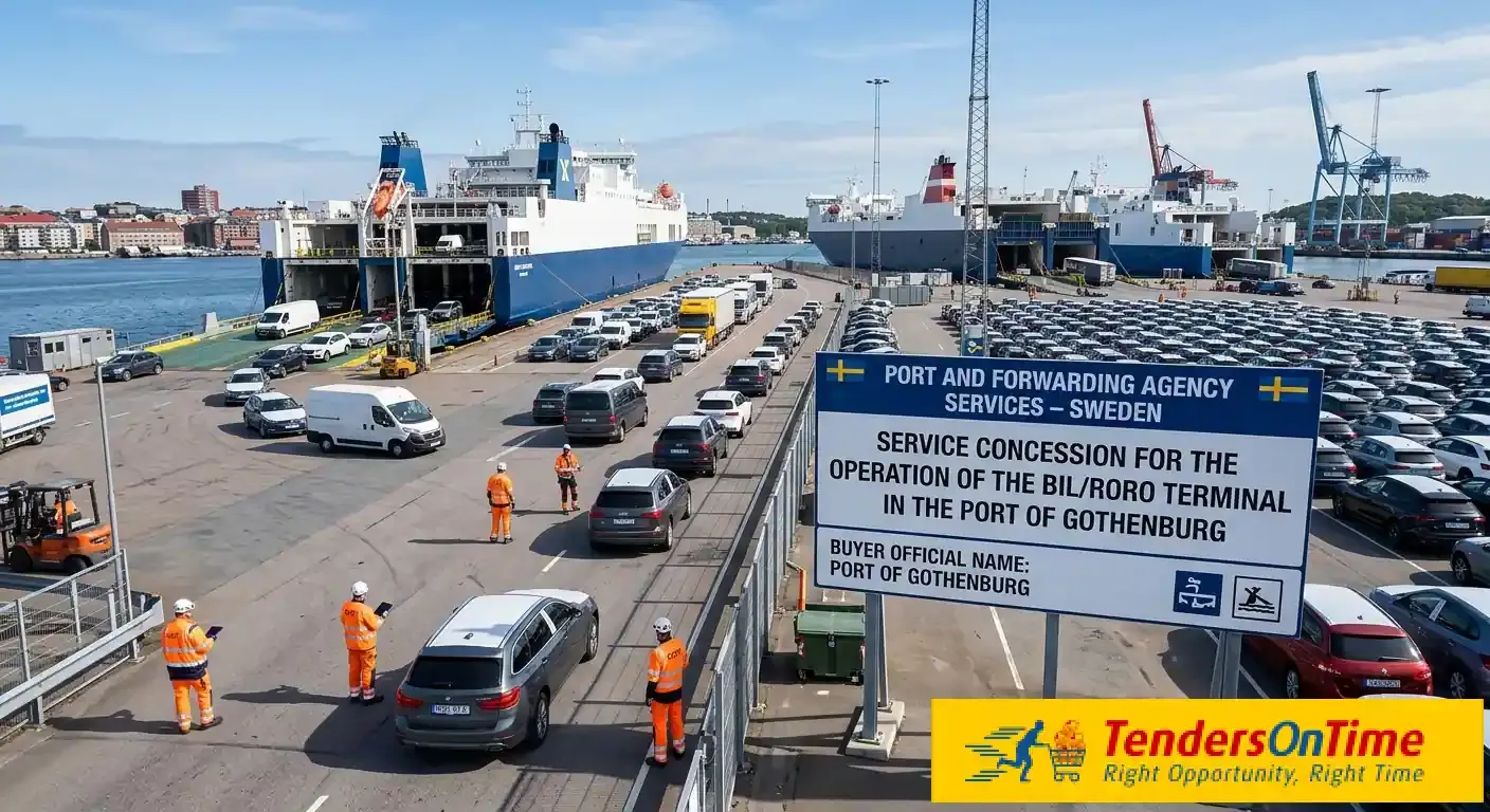 sweden contract award on Service concession for the operation of the BilRoRo terminal in the Port of Gothenburg