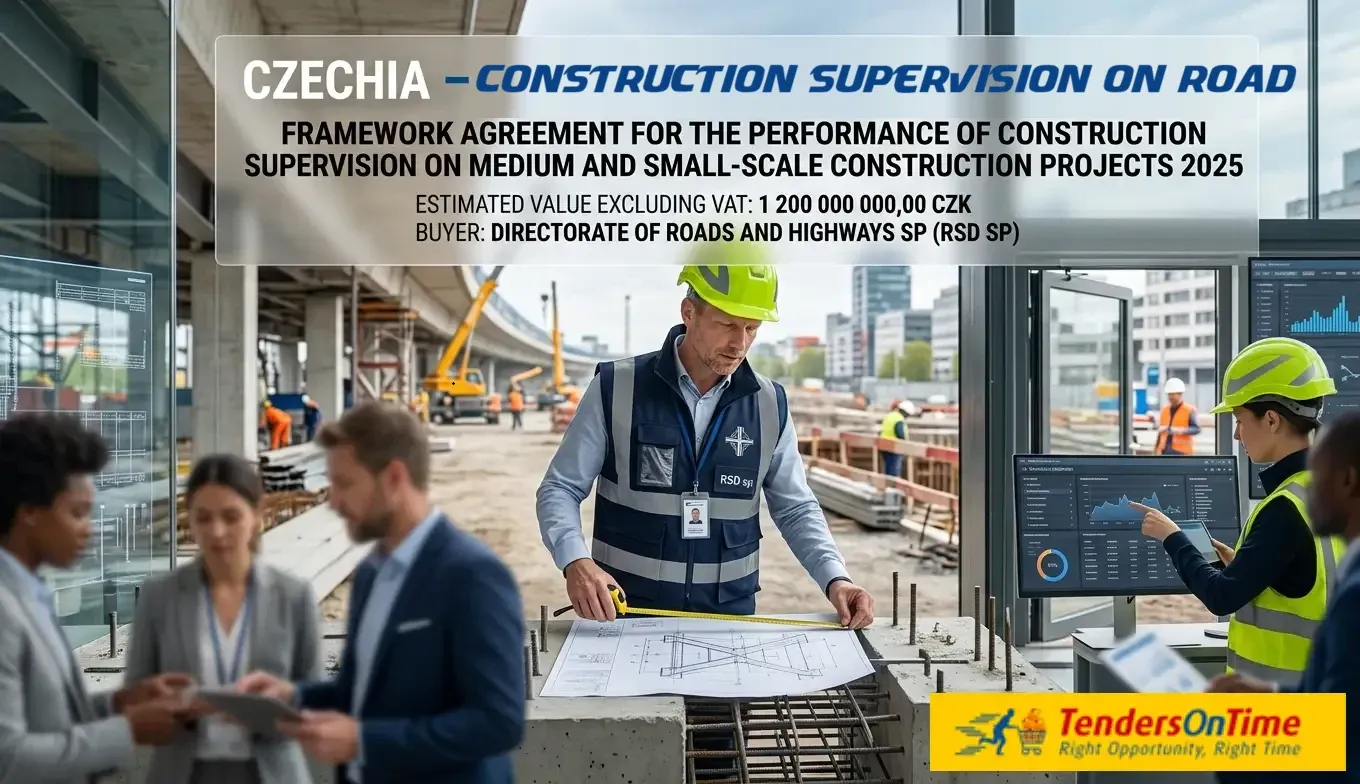 Czechia tender result on Road-inspection services_ Framework agreement for the performance of construction supervision on medium and small-scale construction projects 2025