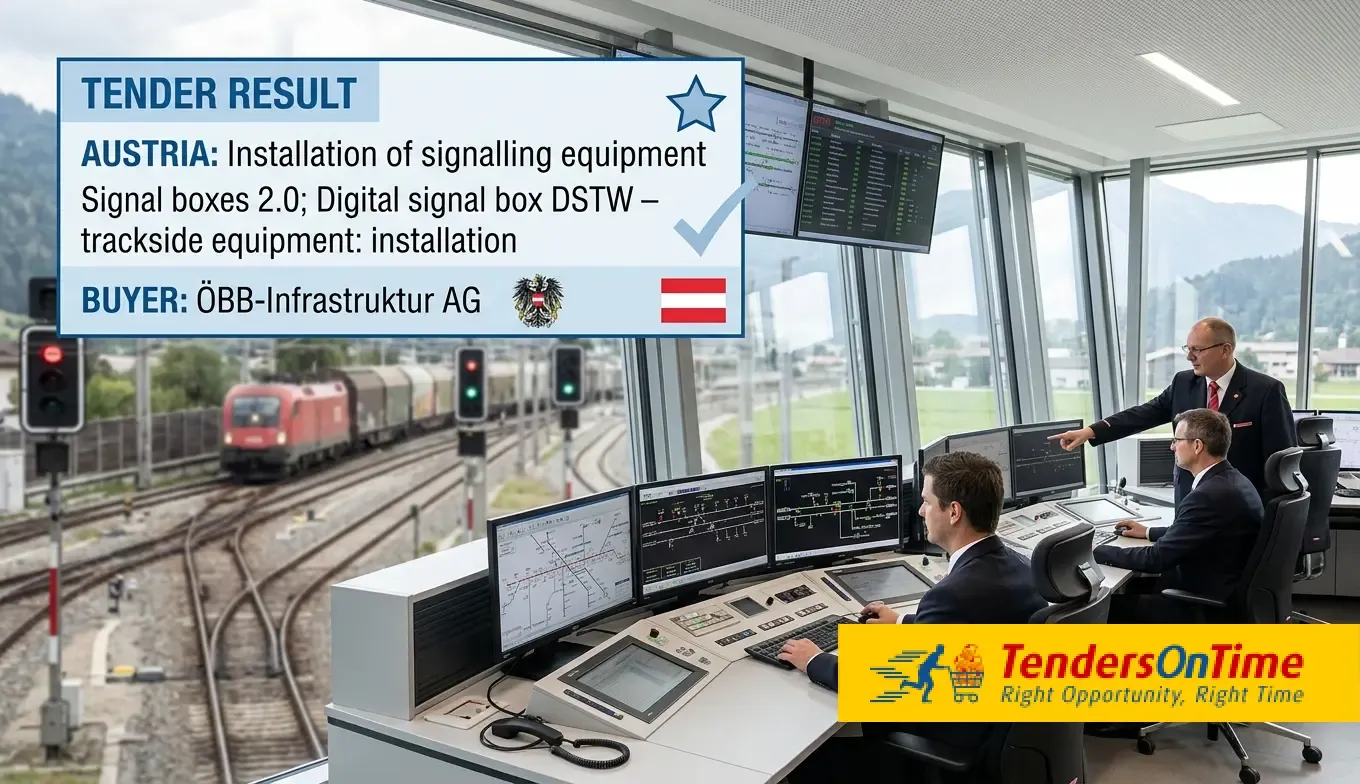 Austria tender result on Installation of signalling equipment_signal boxes 2.0_Digital signal box DSTW – trackside equipment