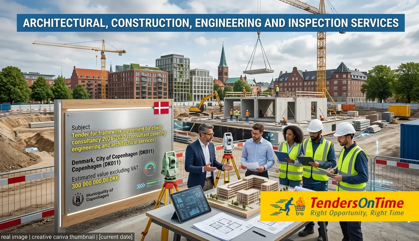 Denmark tender result on architectural, construction, engineering and inspection services_Tender for framework agreement for client consultancy 2026-2030