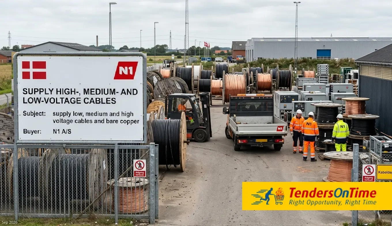 Denmark tender result on for four partial contracts for low, medium and high voltage cables and bare copper procurement