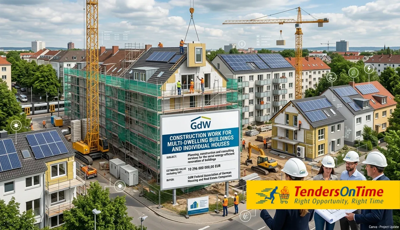 Germany tender Result on Construction work for multi-dwelling buildings and individual houses _Framework agreement for serial refurbishment
