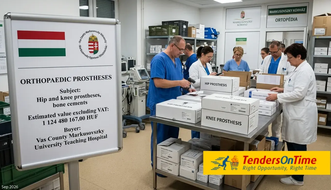Hungary tender result on  Orthopaedic prostheses_Hip and knee prostheses, bone cements procurement