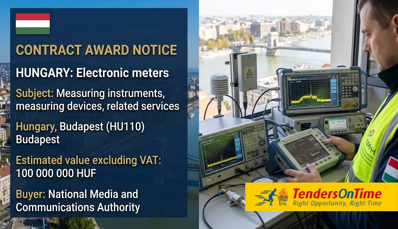 Hungary tender result on Electronic meters_Measuring instruments, measuring devices, related services