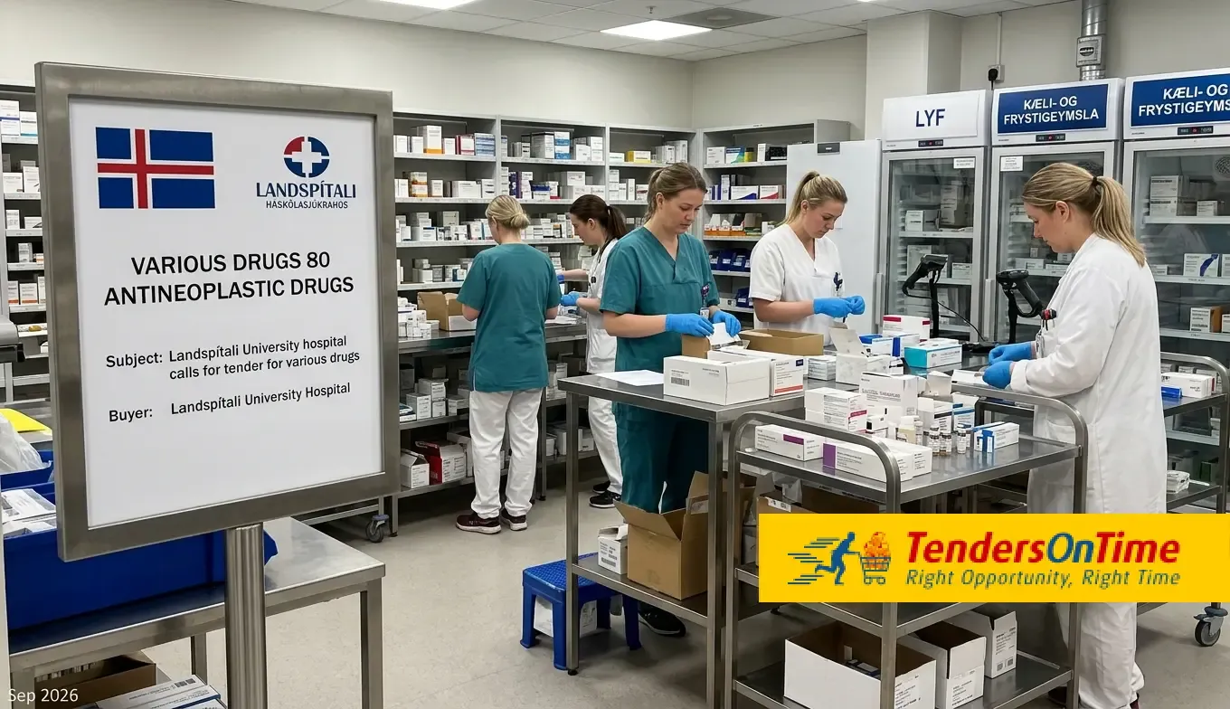 Iceland tender result on Pharmaceutical products_Various drugs 80 Antineoplastic drugs procurement