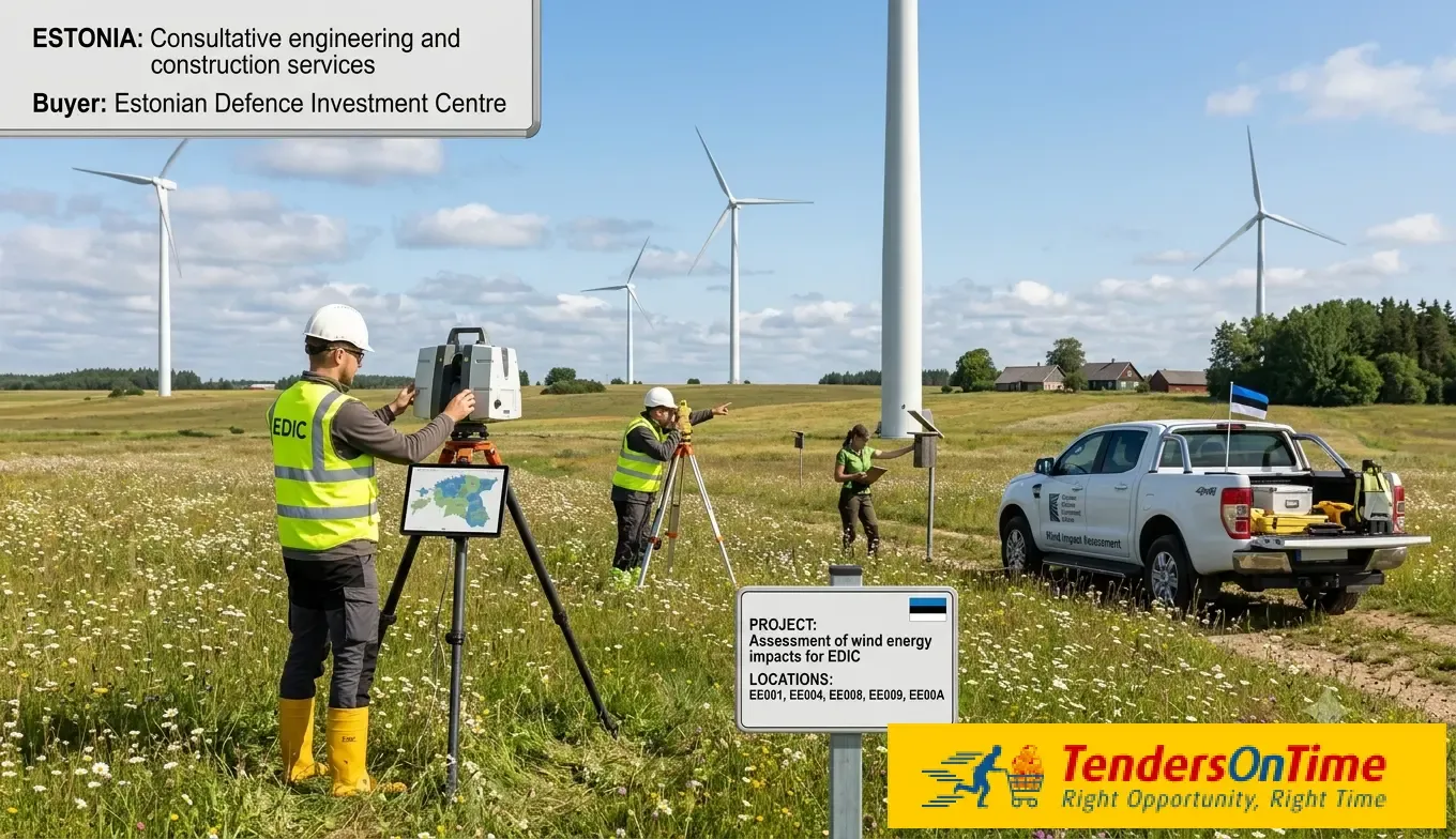 Estonia contract award on Assessment and analysis of potential impacts of wind energy infrastructure development_Consultative engineering and construction services