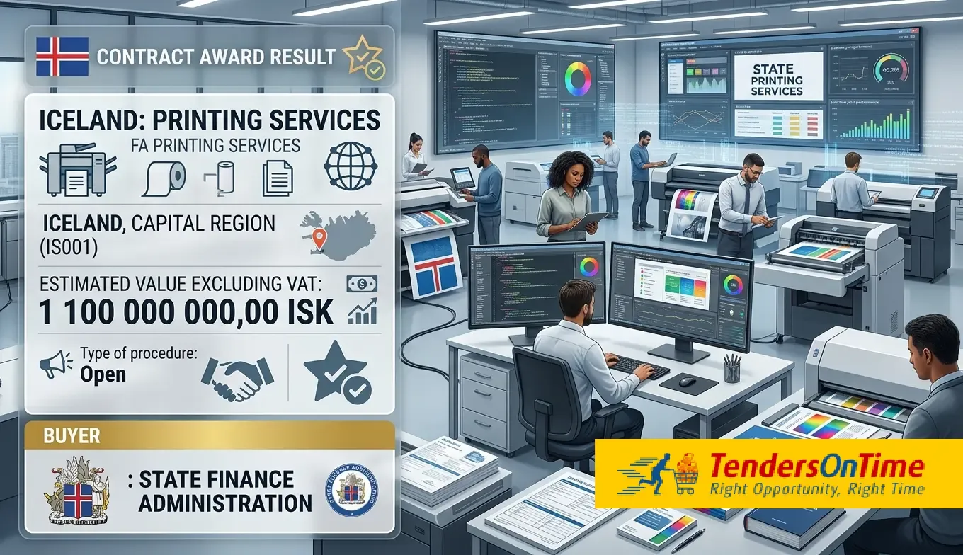 Iceland tender result on Printing services_FA Printing services