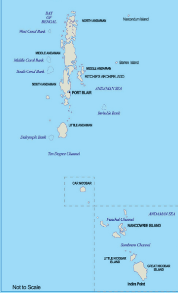 Map of Andaman And Nicobar Island (UT)