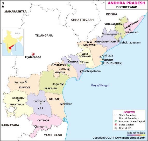 Map of Andhra Pradesh